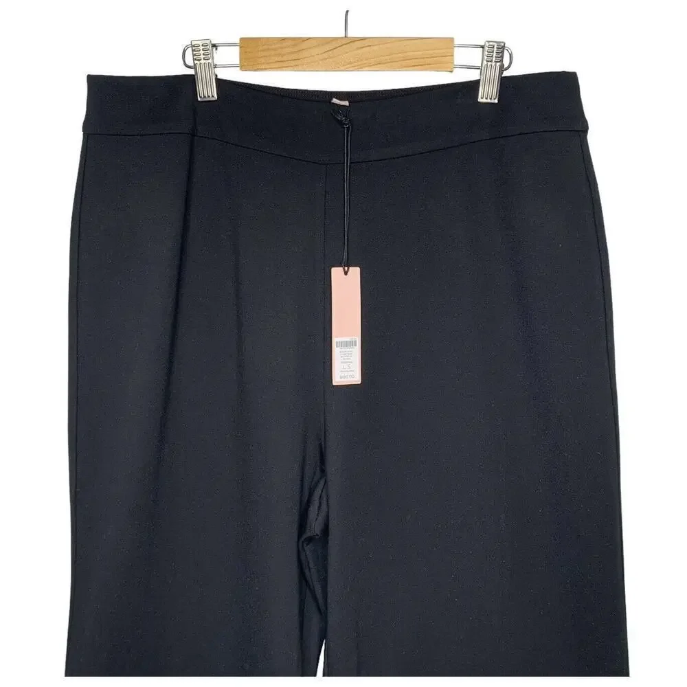 Chico Black Label Flare Pull-On Pants Womens Size Large SHORT Black NWT $139 - Picture 2 of 11